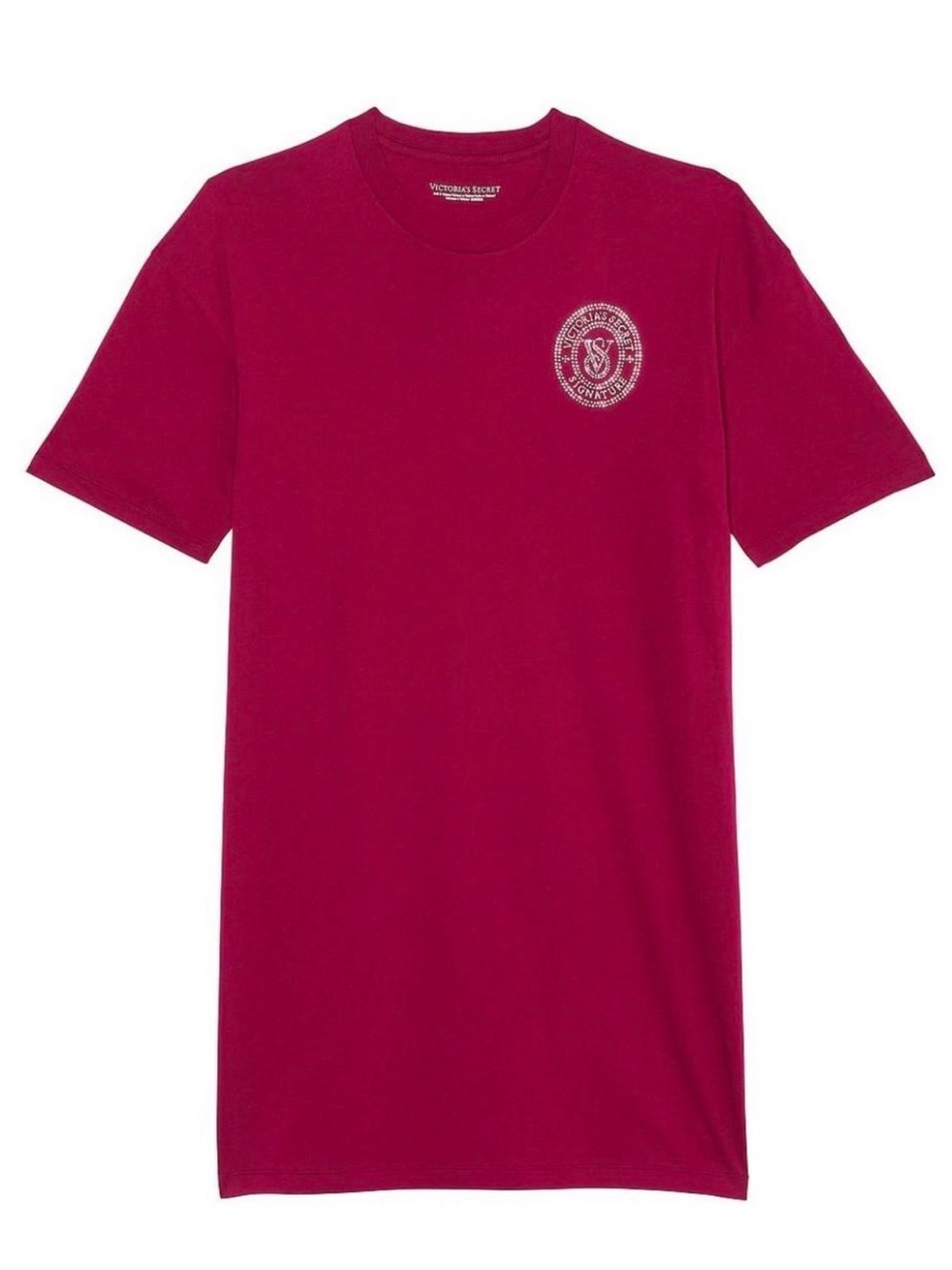 Victoria’s Secret Oversized Sleep Tee with Rhinestone Logo NWOT